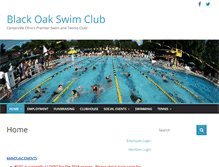 Tablet Screenshot of blackoakswimclub.com